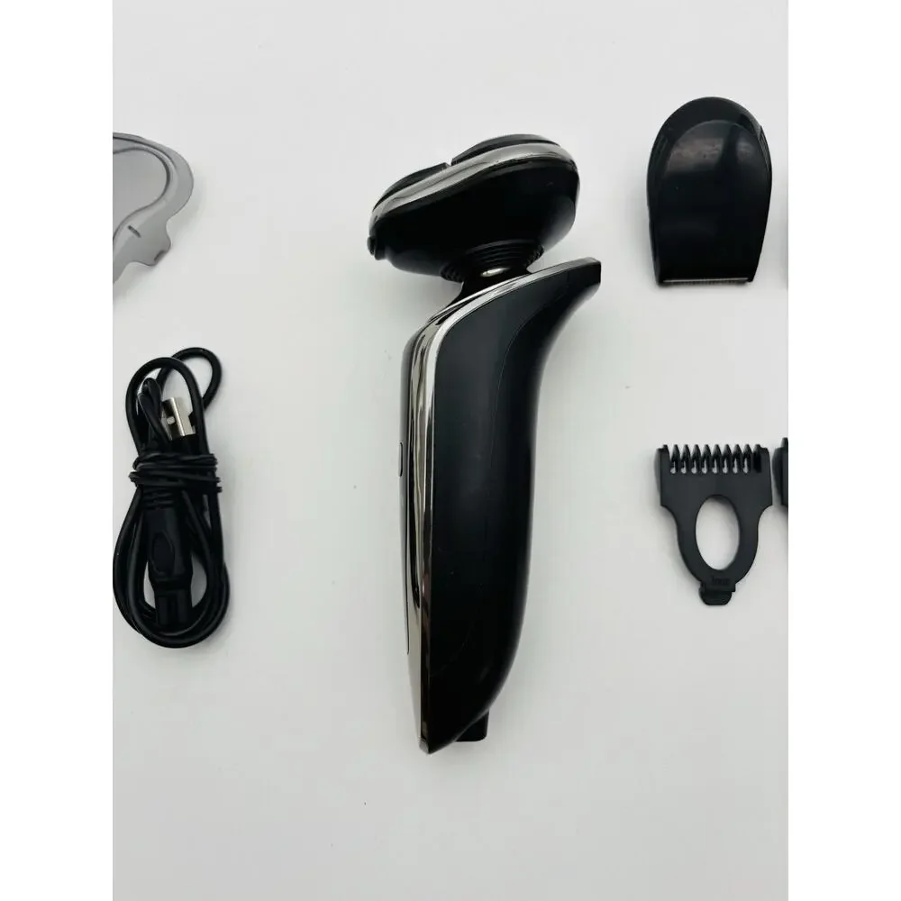 3 in 1 4D rotary electric shaver. Tested. Works. With Cord And Attachments